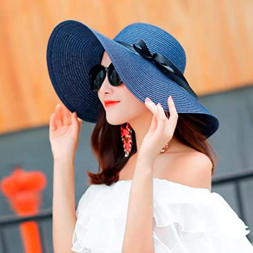 כובע מגן רחב שוליים לנשים מתכוונן טופלס מגן שמש חוף אופנה אבזר