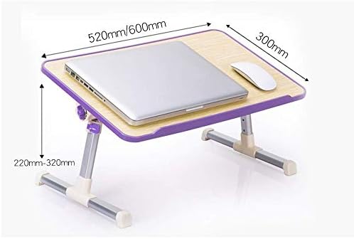 שולחן מחשב נייד של Eyhlkm למיטה, שולחן מגש מיטה נייד, מחשב נייד מתקפל נייד עמדת מיטה/ספה/ספה/רצפה לכתיבת