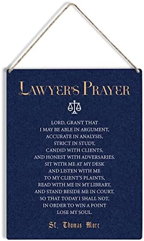 ציטוט מוטיבציוני של עורך דין של סימן עץ של עורך דין 8 x 10 חיל הים לוח תלייה עץ עורך דין לקישוט קיר