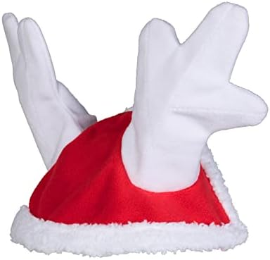 הורזה חג המולד סנטה איל קרני כובע / להחליק על סוס כובע עם צמר לקצץ