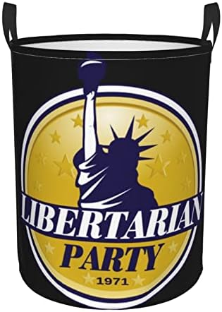 ארהב הליברטריאני המפלגה לוגו כביסת מעגלי כביסה בגדי תיק מתקפל אחסון סלי שינה אמבטיה סל