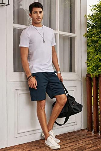 מכנסיים קצרים מזדמנים של JMierr - משיכת כותנה חוף קיץ חוף נמתח. מכנסי גולף צ'ינו.
