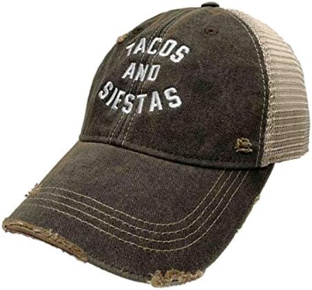מקורי רטרו מותג טאקו וסיסטאס שחור במצוקה רשת סנאפבק כובע כובע