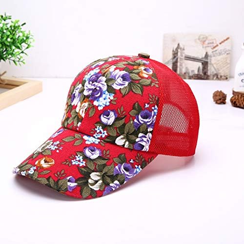 כובע בייסבול פרחוני כושר יבש בכושר כושר חדש לנשים נושם יוניסקס כובע פרחים הדפסת פרחים הגנה על כל קיץ