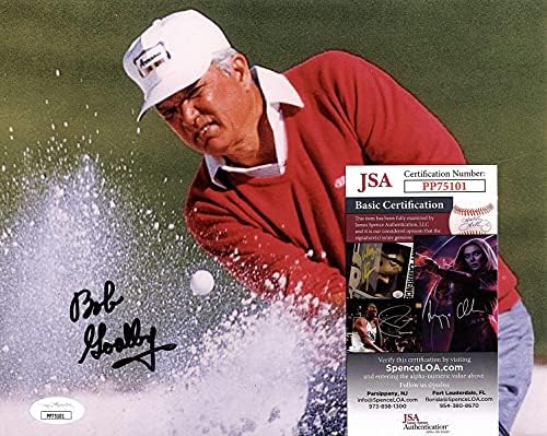בוב שער חתימה יד חתומה 8x10 תמונה JSA מוסמכת PP75101 מאסטרס PGA סיור גולף גולף