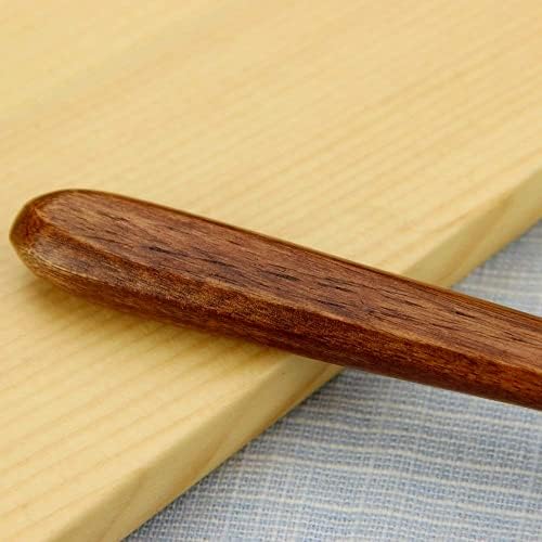 Chufang כפות ארוכות עץ, 5 ​​חלקים בסגנון קוריאני בסגנון קוריאני 10.9 אינץ ' עץ טבעי ידית ארוכה כפיות