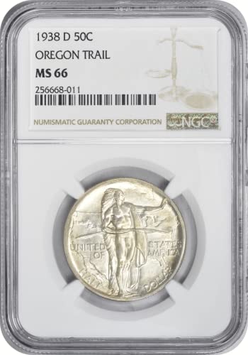 1938 D Oregon Hamemorative Silver Half MS66 NGC