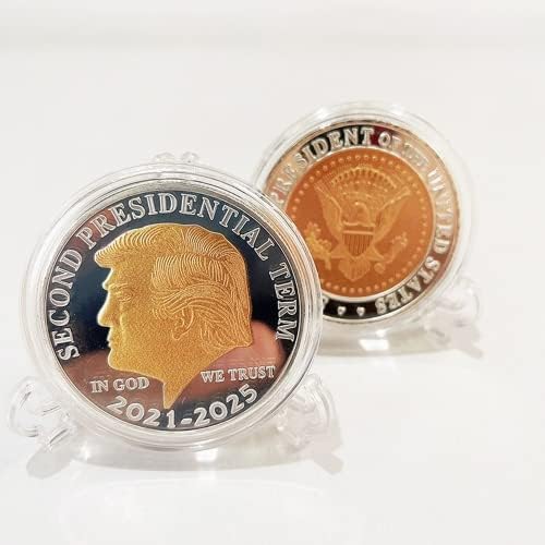2021-2025 בחירת נשיאות טראמפ נשיאותית בצבע צבעי זהב צבע מטבע מטבע מטבע מטבע מטבע מטבעות מטבעות