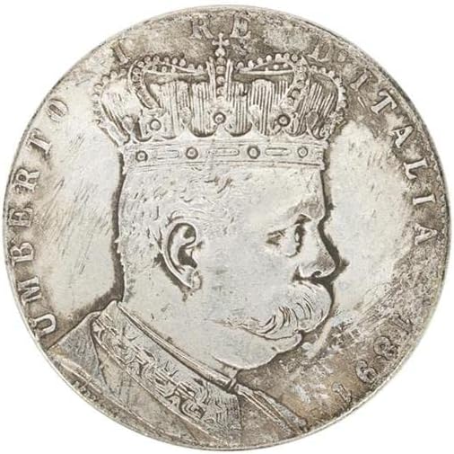 1891 אפריקני אריתריאה 5 סילבר דולר מטבעות זרות מטבעות עתיקות עגול נשר יאנגלונגיאנג