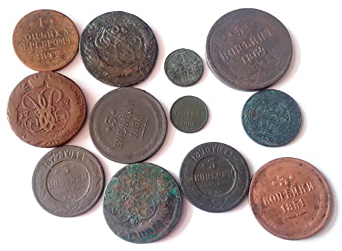 1800 с.п. מטבעות של אימפריה רוסית תקופות שונות קופק 1700-1911 קופק מוכר טוב