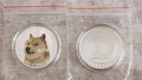 Dogecoin Gold & Sliver מצופה זיכרון מטבע אספנות אוספים כלב מטבעות ארהב סגסוגת ציפוי מתנות מלאכה מגושמות