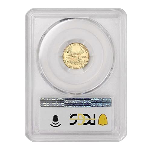 2021 1/10 גרם זהב אמריקן איגל מטבע חן חן Uncirculated 22K $ 5 PCGs Gemun