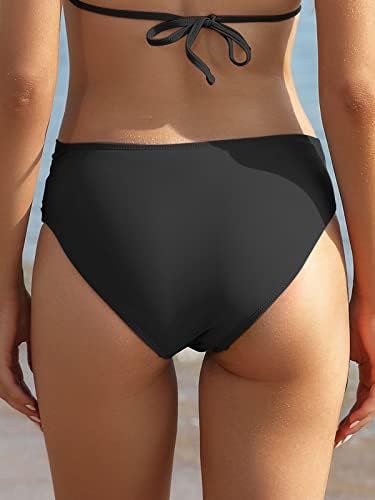 שקיני נשים של ביקיני תחתון טוויסט קדמי חצוף בגד ים מכנסי בגד ים