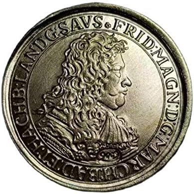 1681 גרמניה מטבעות זיכרון נחושת אוסף מטבעות צבע זהב מלאכה למזכרת מתנה לקישוט מטבעות משפחתיות