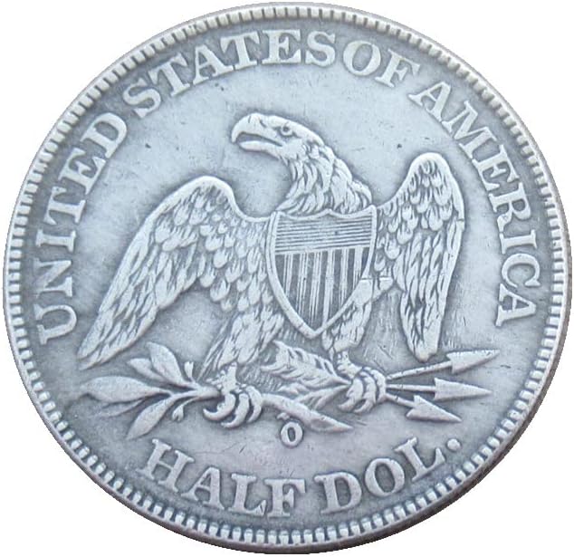 דגל חצי דולר חצי דולר 1842 מטבע זיכרון מצופה מכסף מטבע זיכרון