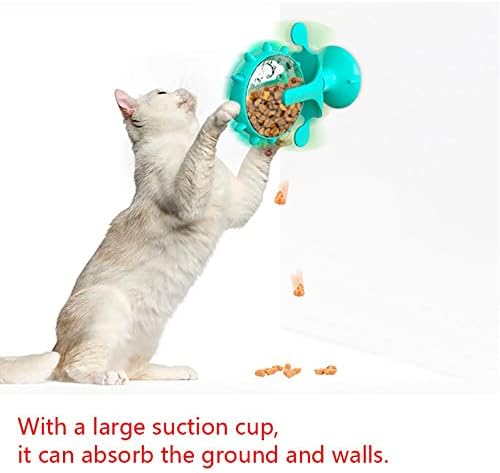 צעצועי חתול OALLK מטפלים במזינים דולפים כלבים אוכל איטי סופג קיר סופג גלגל סיבוב לחתולים אביזרי חיות