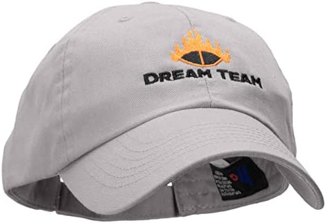 צוות החלומות של E4Hats.com פרופיל נמוך פרופיל מחמד סוטף כובע שטוף - אפור OSFM
