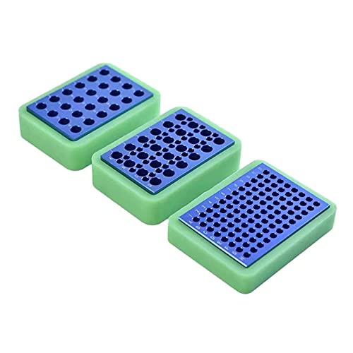 בלוק קירור אלומיניום בן 24 בארות - עבור צינורות PCR של 1.5 מל/2 מל, בקבוקונים קריוגניים וצינורות צנטריפוגה