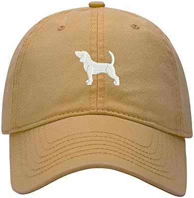 8502-כובע בייסבול גברים ביגל כלב רקום שטף כותנה כלב כובע בייסבול כובעים