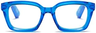 ג 'ון-ג' ון קריאת משקפיים לנשים גברים כחול אור חסימת גדול אופנה קוראי עם אביב ציר