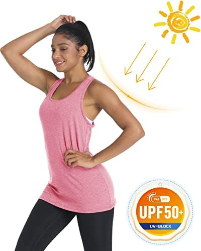 גופיות אימון לנשים Tacvasen גופיות UPF 50+ אתלטיות ריצות חולצות יוגה