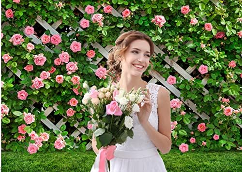 7 * 5 רגל אביב פרחוני רקע אביב גן רקע אמא של יום פרח ירוק דשא רקע חתונה זוג כלה מקלחת מסיבת באנר ד809