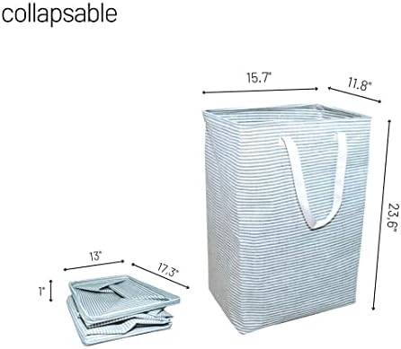 סל כביסה גדול מתקפל עם ידיות נשיאה קלות-2 חבילות 72 ליטר לכביסה סל כביסה גדול במיוחד עמיד למים לבגדים,