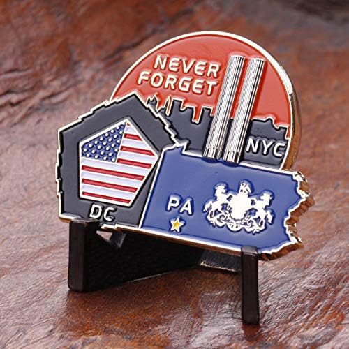 לעולם אל תשכח 9-11 מטבע אתגר - מבצע OEF מטבע אתגר חופש מתמשך - מטבעות צבאיים ארהב מדהימים 9/11 - תוכנן