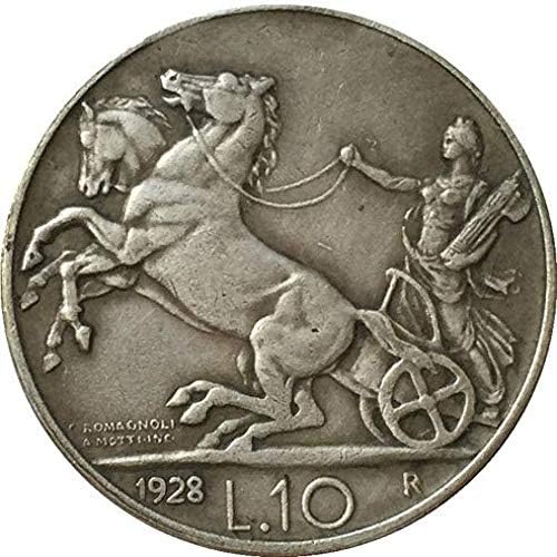 1928 איטליה 10 מטבעות מטבעות העתקה מתנות CopyCollection