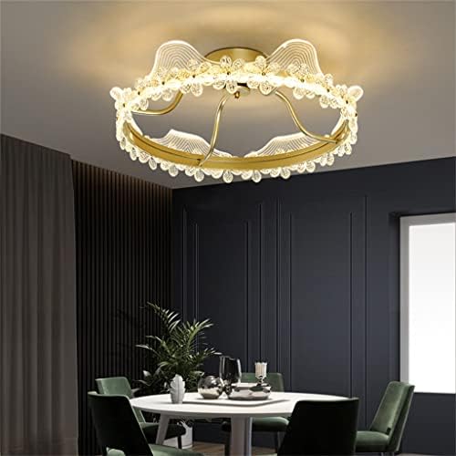 סלון Ldchnh חדר אוכל בסגנון אירופאי חדר שינה גביש גביש מנורות תקרה מנורות עגולות מנורות ופנסים