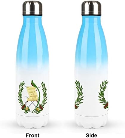 מעיל הנשק של גואטמלה 17oz בקבוק מים ספורט בקבוק נירוסטה ואקום מבודד צורת קולה בקבוק ספורט לשימוש חוזר