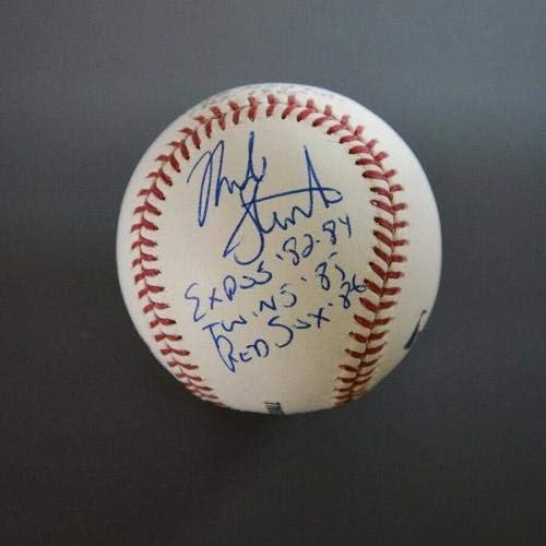 דייב ומייק סטנהאוס חתמו בכתובת MLB Selig Auto Baseball Auto עם הולוגרמה של B&E - כדורי חתימה