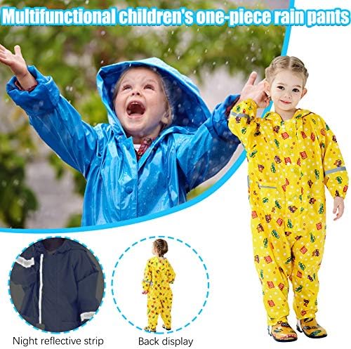Synia פעוטות תינוקות בנות מטליות אטום למים מסיכה ילדים בנים רוח מעיל גשם לבנות יוניסקס ותלבושות בנות