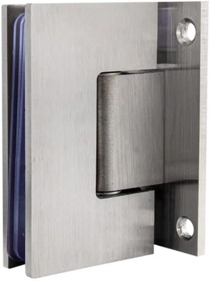 KFJBX 90 מעלות דלת מקלחת מוברשת מוברשת נירוסטה ציר תושבת קיר לחדר אמבטיה 8-12 ממ החלפת דלת זכוכית עבה