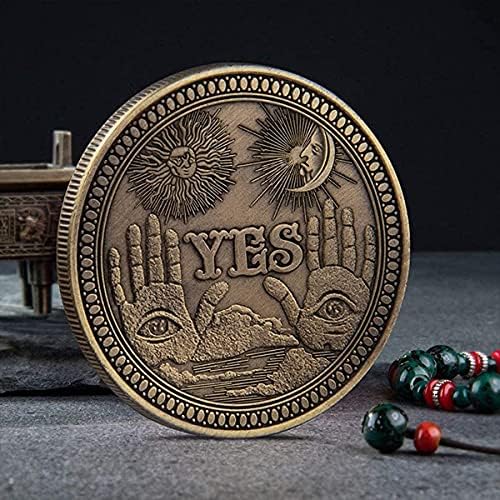 Toysdone כן לא מטבע מקבלי החלטות - מטבעות מזכרות - כן לא מטבע - מטבע ההחלטה - אוסף מטבעות מתכת - מטבעות