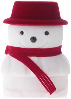 מתנת תכשיטי קופסות לבן ואדום שלג תכשיטי מקרה יצירתי שרשרת עגיל מיכל חג המולד אריזה תיבת פלנל תכשיטי