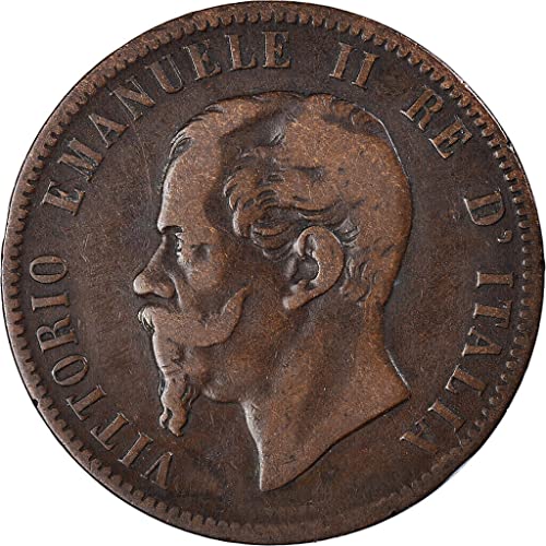 1862 -1867 10 סנטימימי מטבע איטלקי היסטורי. הוציא את אנדר המלך ויטוריו אמנואלה השני. אב הארץ שאחד ויצר