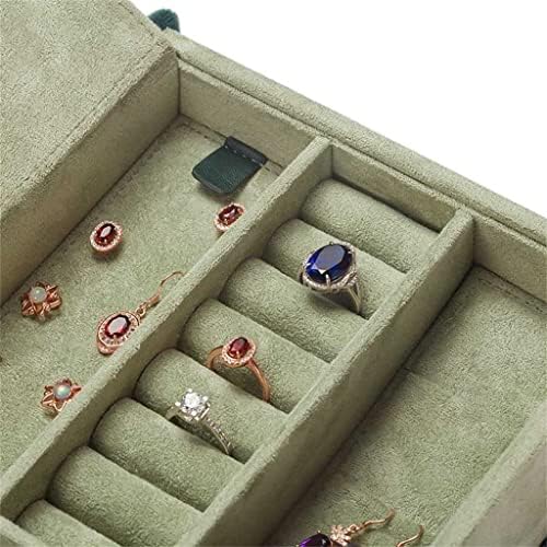 עגילי עגילים קופסאות אחסון סוגר תצוגת תצוגת תכשיטים ניידים תיק תכשיטים מתקפלים צורת עור מתנה נשות עור