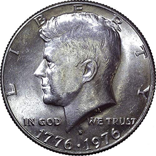 1976 D Kennedy Half Dollar 50c מבריק ללא מחזור
