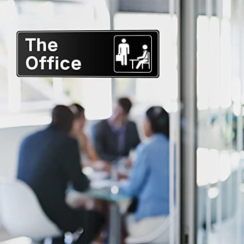 2 ארזו את שלט המשרד לדלת עם סמלים 9 x3 קל להעביר את השלט האינפורמטיבי למשרד