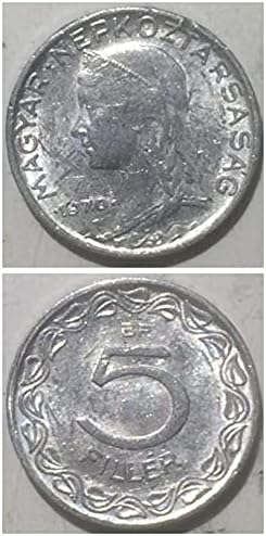 הונגריה אירופית אירופה 100 מטבעות פואולין מטבעות מתכת דו-צבעוניות מטבעות משובצות שנה מטבעות זרים אקראיים