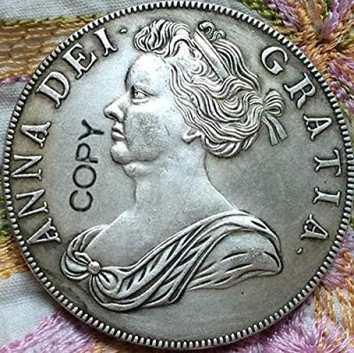 מטבע אתגר 1706 אנגליה 1 מטבעות עותק כתר לקולקציית מטבע עיצוב משרדים בחדר הבית